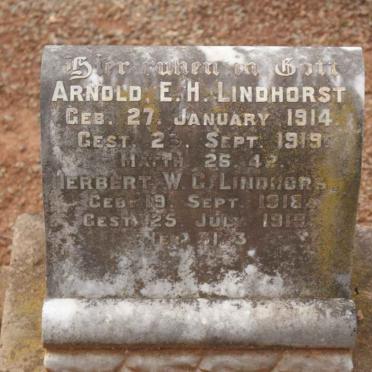 LINDHORST Arnold E.H. 1914-1919 :: LINDHORST Herbert W.G. 1918-1919