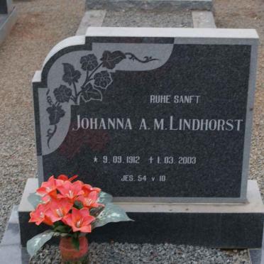 LINDHORST Johanna A.M. 1912-2003