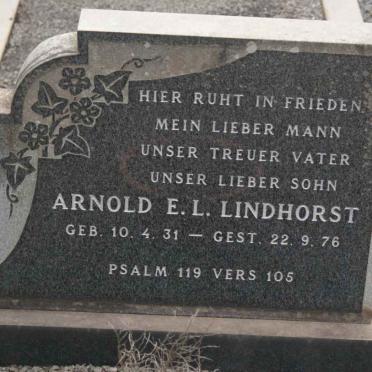 LINDHORST Arnold E.L. 1931-1976