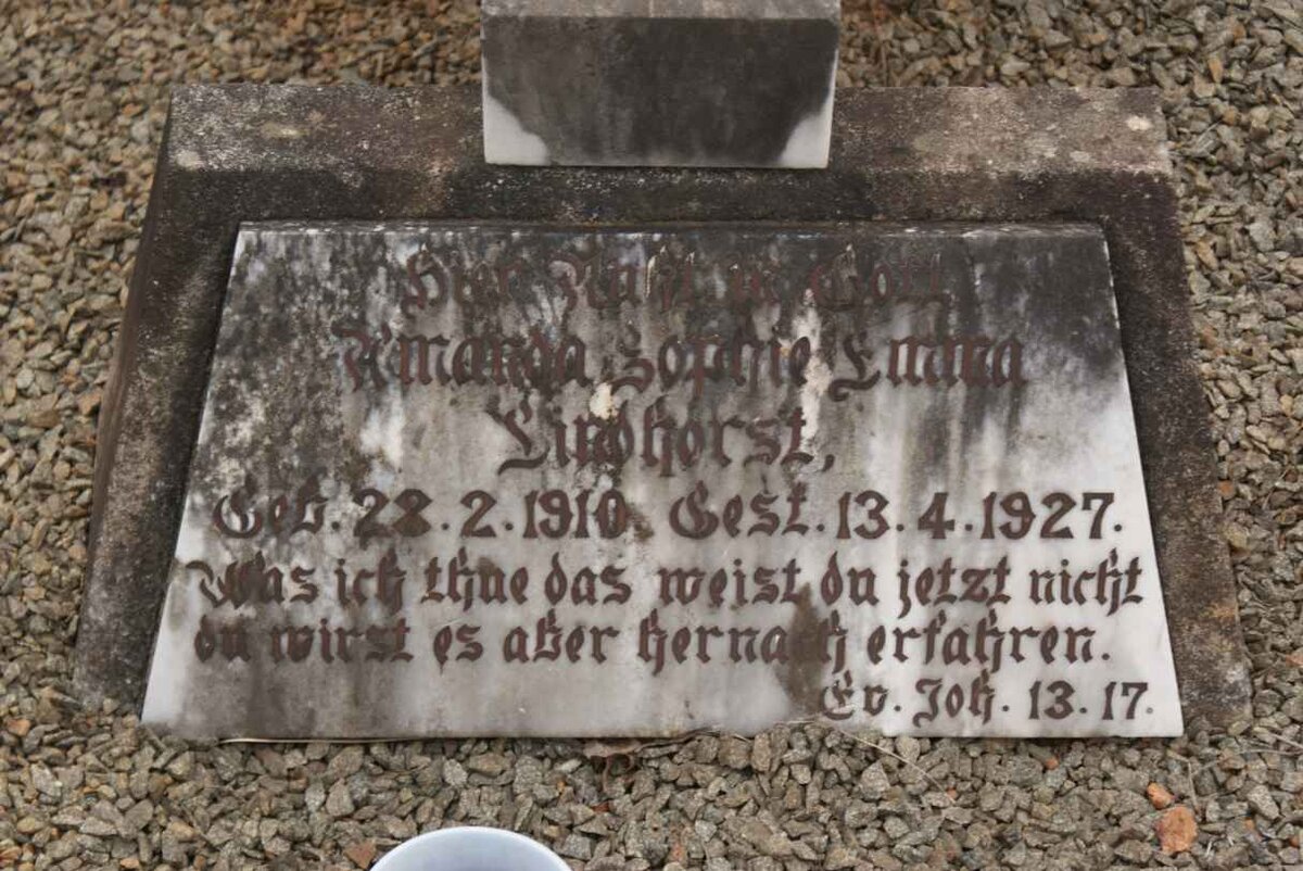 LINDHORST Amanda Sophie Emma 1910-1927