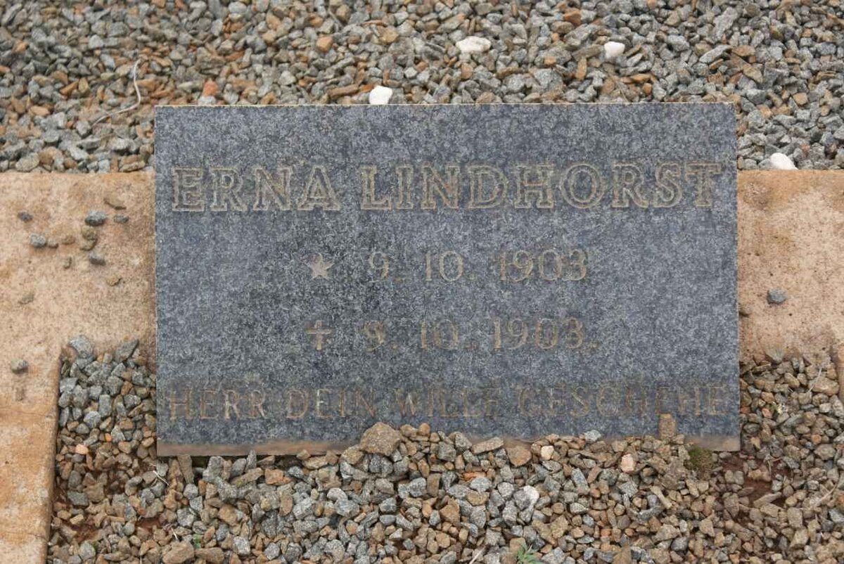 LINDHORST Erna 1903-1903