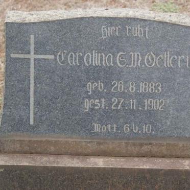 OELLERMANN Carolina C.M. 1883-1902