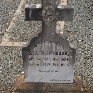 ORTMANN Emilie S.M. 1904-1905