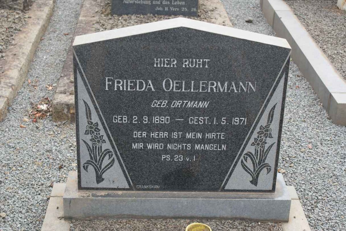 OELLERMANN Frieda nee ORTMANN 1890-1971