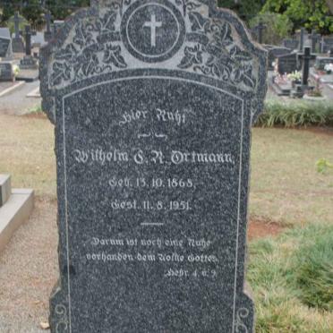 ORTMANN Wilhelm G.R. 1868-1951