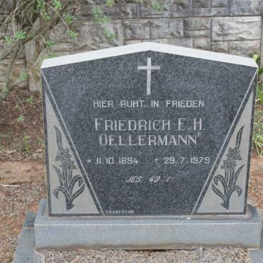 OELLERMANN Friedrich E.H. 1894-1979