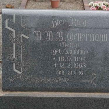 OELLERMANN M.M.B. nee MAKKINK 1894-1963