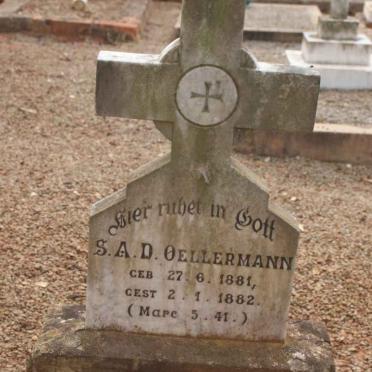 OELLERMANN Sophie A.D. 1881-1882