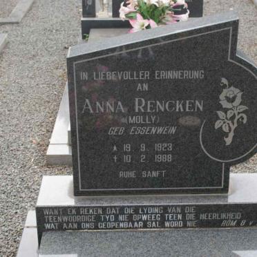 RENCKEN Anna nee ESSENWEIN 1923-1988