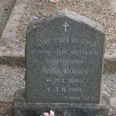 ROHRS Anna 1885-1961