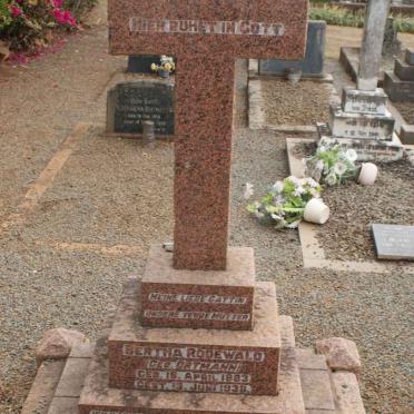 RODEWALD Bertha nee ORTMANN 1883-1938