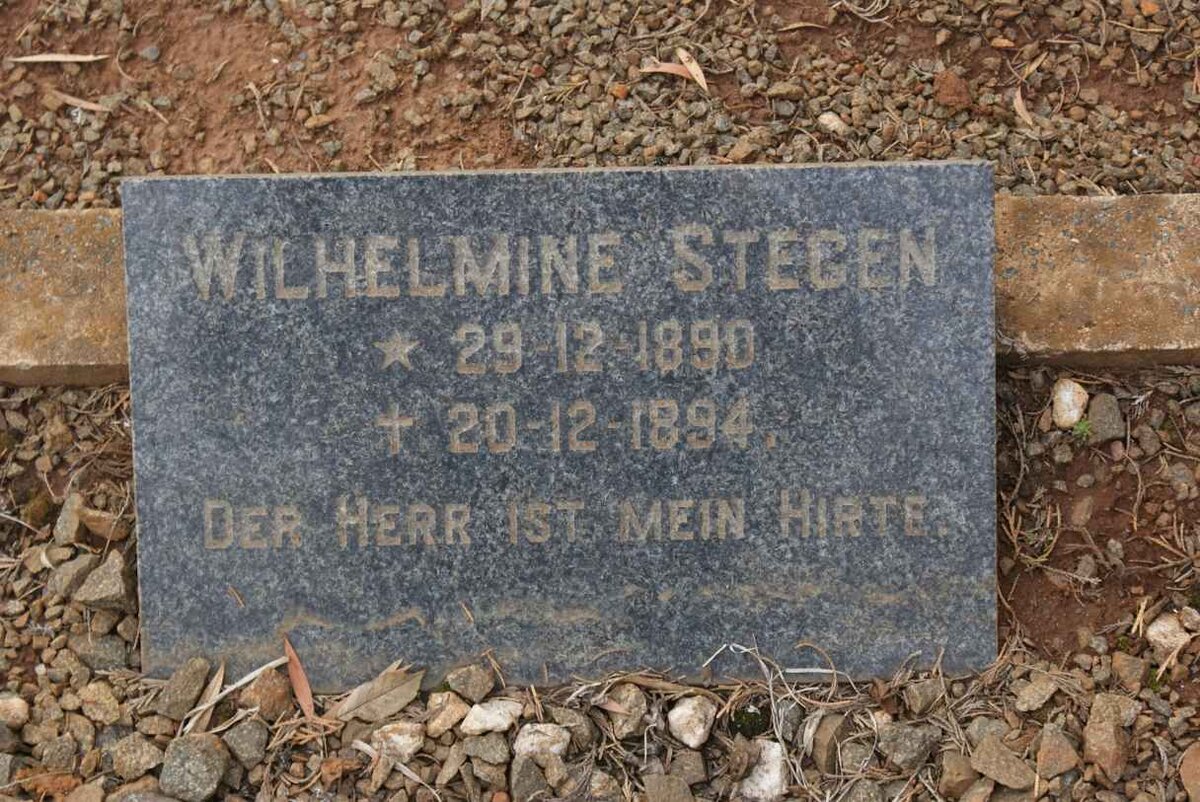 STEGEN Wilhelmine C.D. 1890-1894