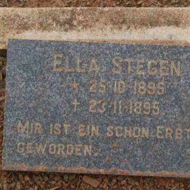 STEGEN Ella M.H. 1895-1895