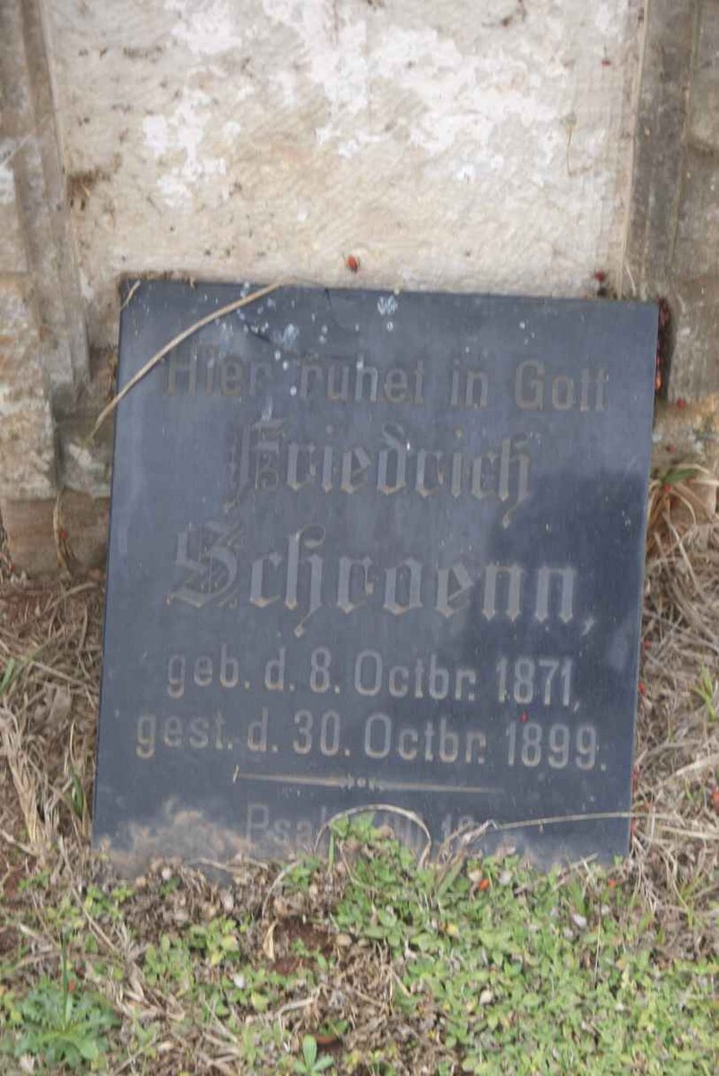 SCHROENN Friedrich H.W. 1871-1899