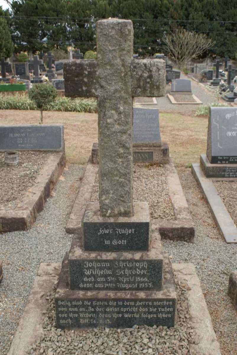 SCHRODER Johann Christoph Wilhelm 1866-1953