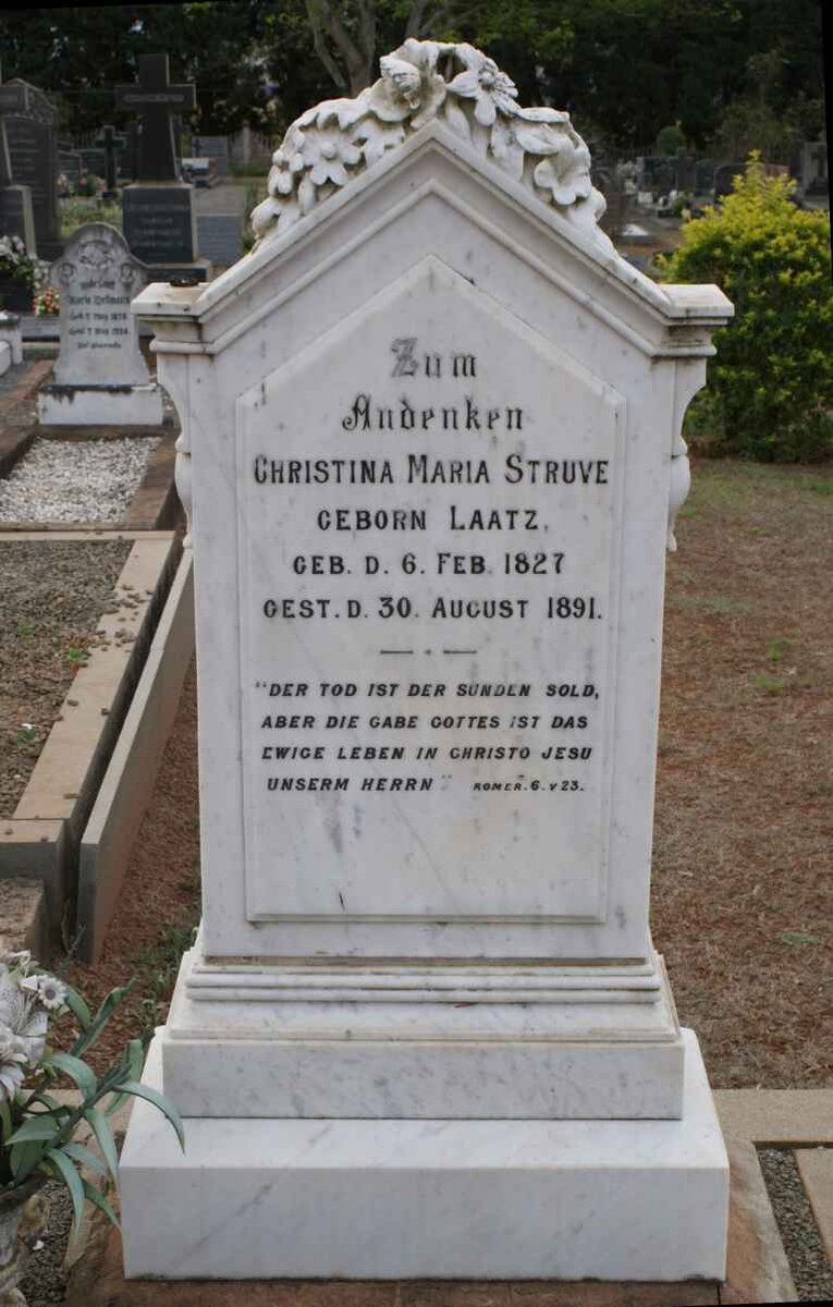 STRUVE Christina Maria nee LAATZ 1827-1891