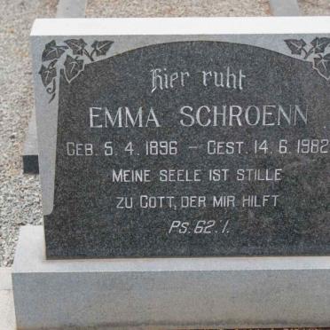 SCHROENN Emma 1896-1982