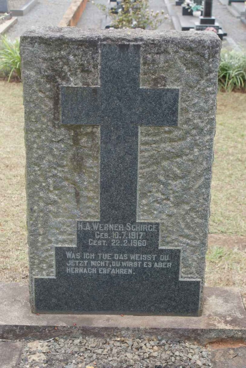 SCHIRGE H.A. Werner 1917-1960