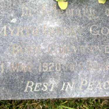 GORDON Myrth Ismay 1920-19??