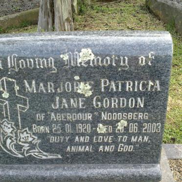 GORDON Marjorie Patricia Jane 1920-2003