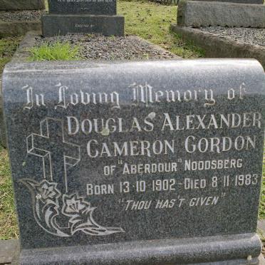 GORDON Douglas Alexander Cameron 1902-1983