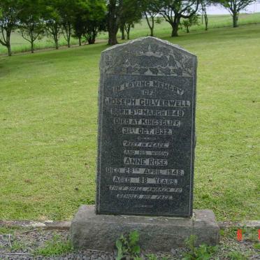 CULVERWELL Joseph 1849-1932 &amp; Anne Rose -1948