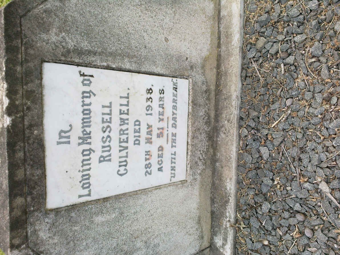 CULVERWELL Russell -1938