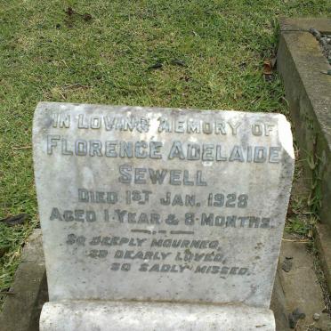 SEWELL Florence Adelaide -1928