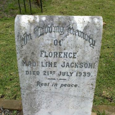 JACKSON Florence Madeline -1939