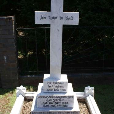 KOCH Johanna Sophie Margarethe nee SCHRODER 1886-1912