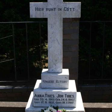 THIES Joh 1862-1917 &amp; Anna 1863-1957
