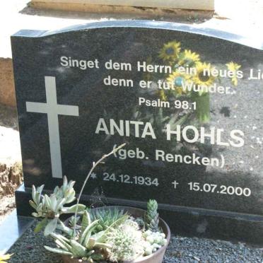 HOHLS Anita nee RENCKEN 1934-2000
