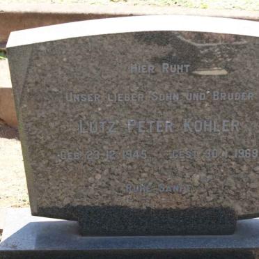 KOHLER Lutz Peter 1945-1969