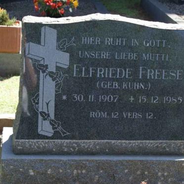 FREESE Elfriede nee KUHN 1907-1985