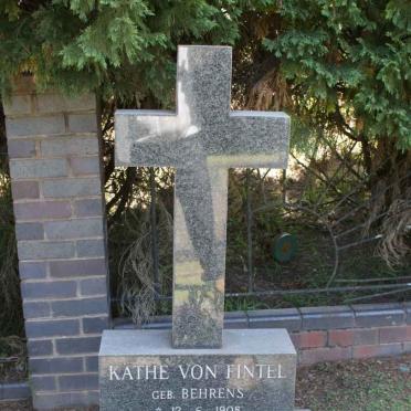 FINTEL Kathe, von nee BEHRENS 1908-1980