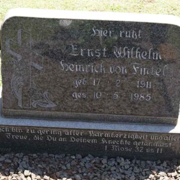 FINTEL Ernst Wilhelm Heinrich, von 1911-1985