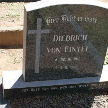 FINTEL Diedrich, von 1911-1989