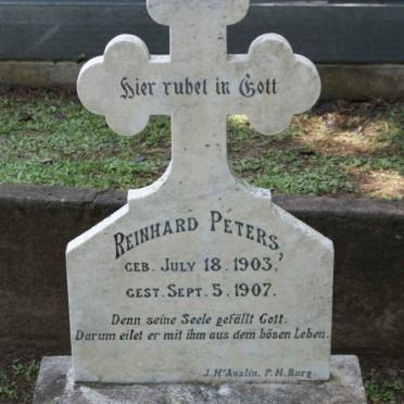 PETERS Reinhard 1903-1907