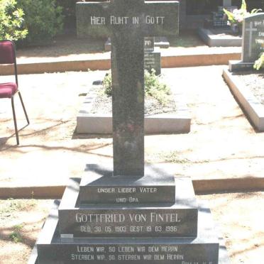 FINTEL Gottfried, von 1903-1996