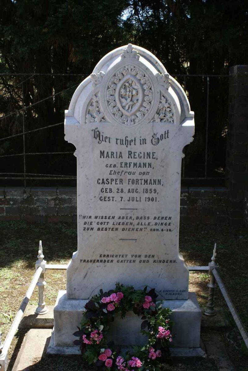 FORTMANN Maria Regine nee ERFMANN 1859-1901