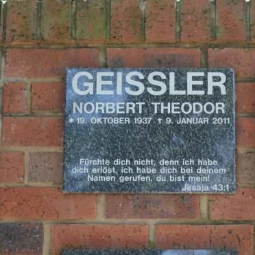 GEISSLER Norbert Theodor 1937-2011