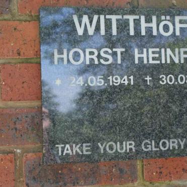 WITTHOFT Horst Heinrich 1941-2006