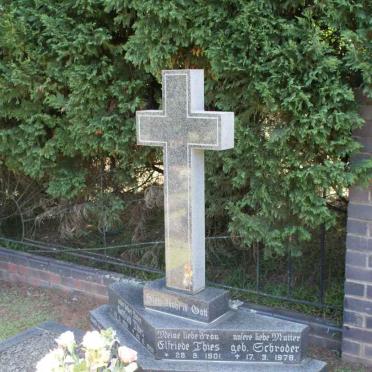 THIES Gottfried 1901-1982 &amp; Elfriede SCHRODER 1901-1978