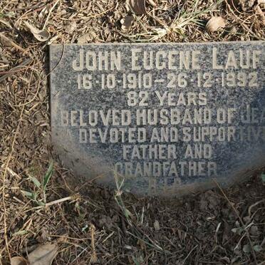 LAUF John Eugene 1910-1992