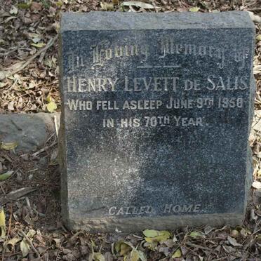 SALIS Henry Levett, de -1950