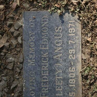 ANGUS Guy Frederick Edmond 1906-1971