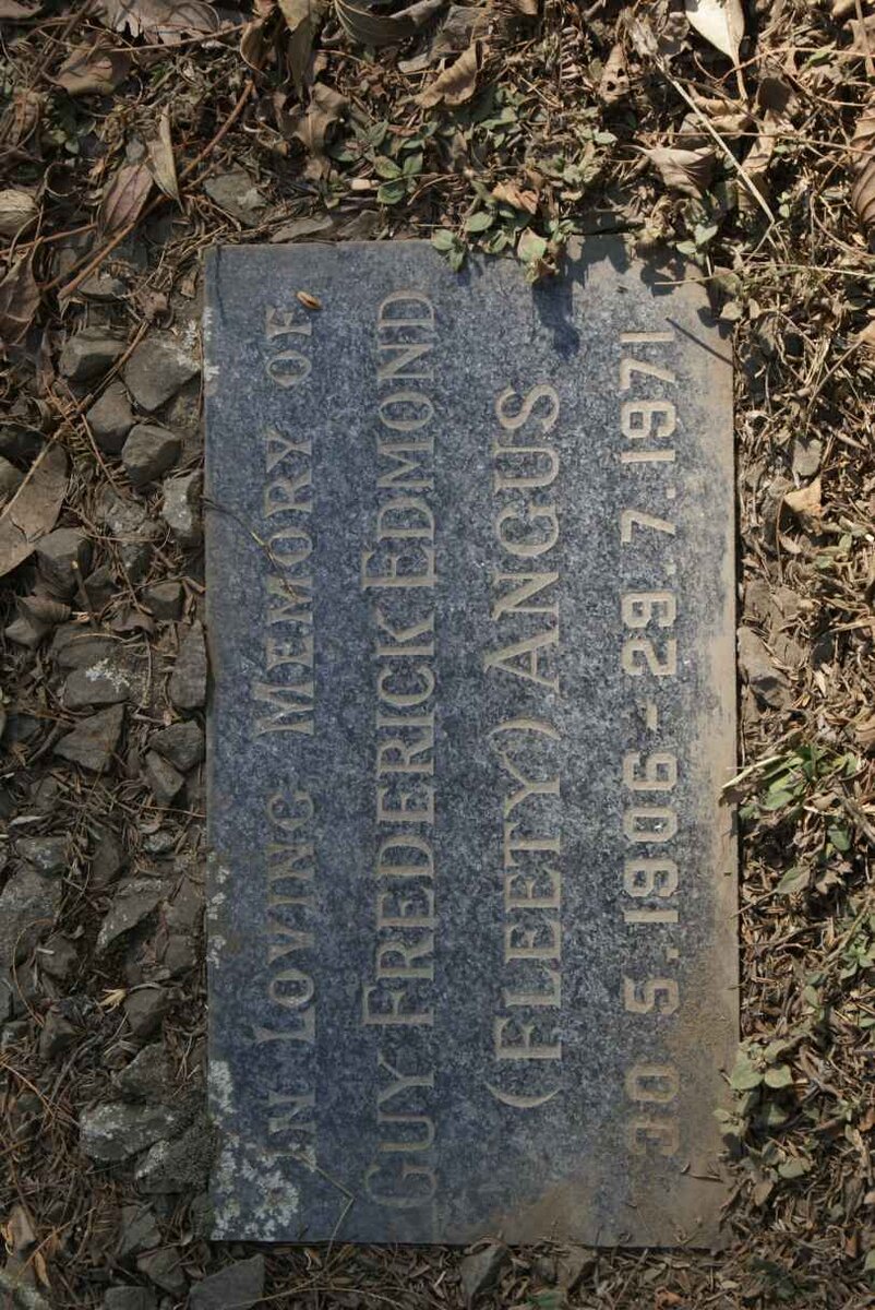 ANGUS Guy Frederick Edmond 1906-1971