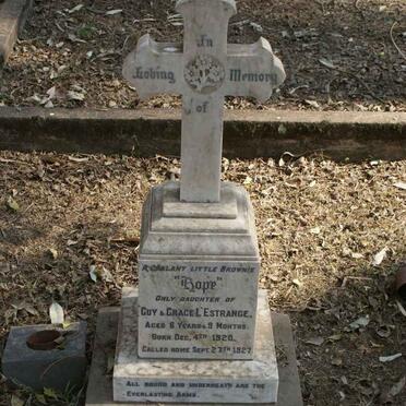 L'ESTRANGE Hope 1920-1927