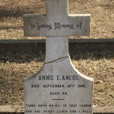 ANGUS Annie E. -1900