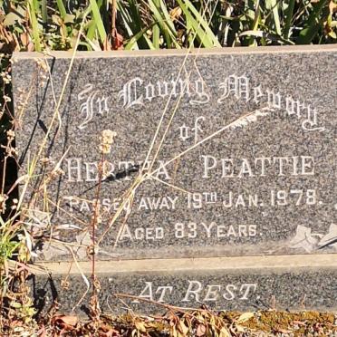 PEATTIE Hertha  -1978